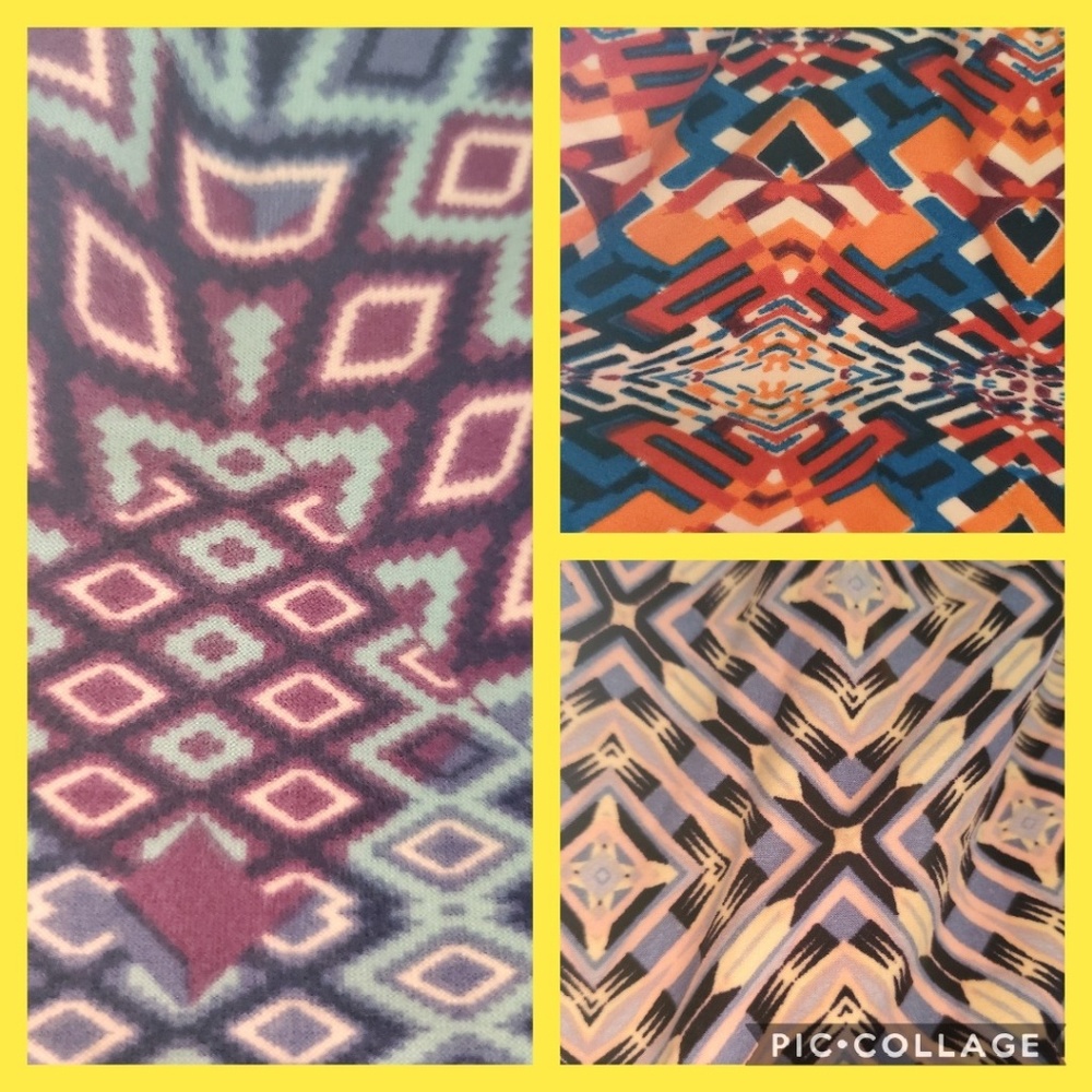 LulaRoe TC Tall and Curvy Aztec Leggings 3 Pack